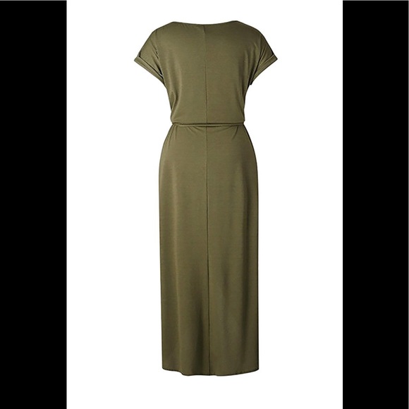 Forest Green Casual Maxi Dress - Picture 5 of 5